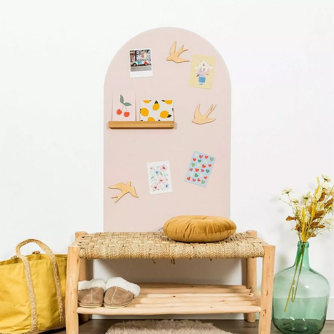 ferflex magneetbord boog met magneten - beige rosé