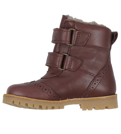Pom Pom VinterStøvler - Broque Velcro Boot Tex - Deep Rouge m. F
