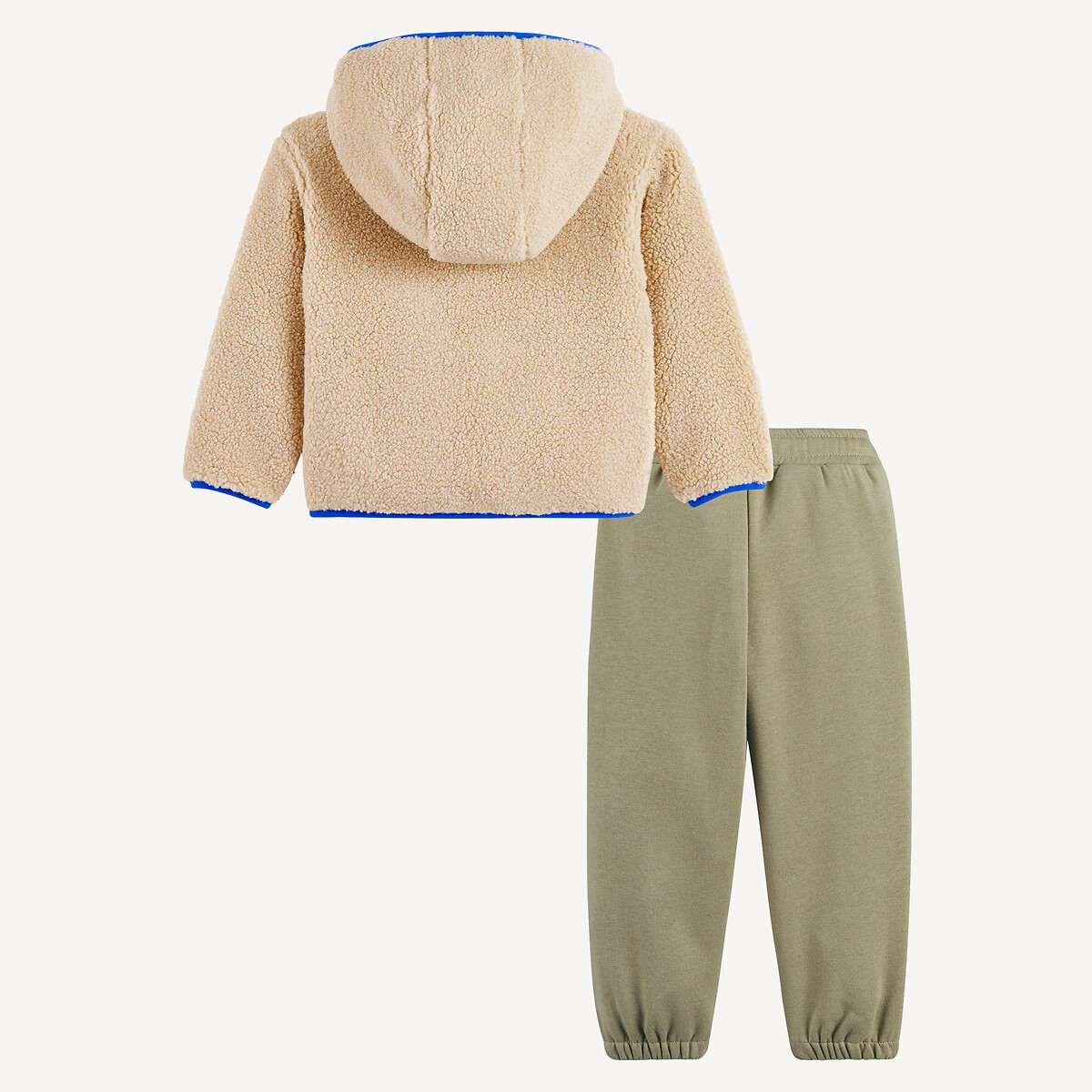 COLEÇÕES LA REDOUTE<br>Conjunto de jaqueta sherpa, camiseta e calça de moletom