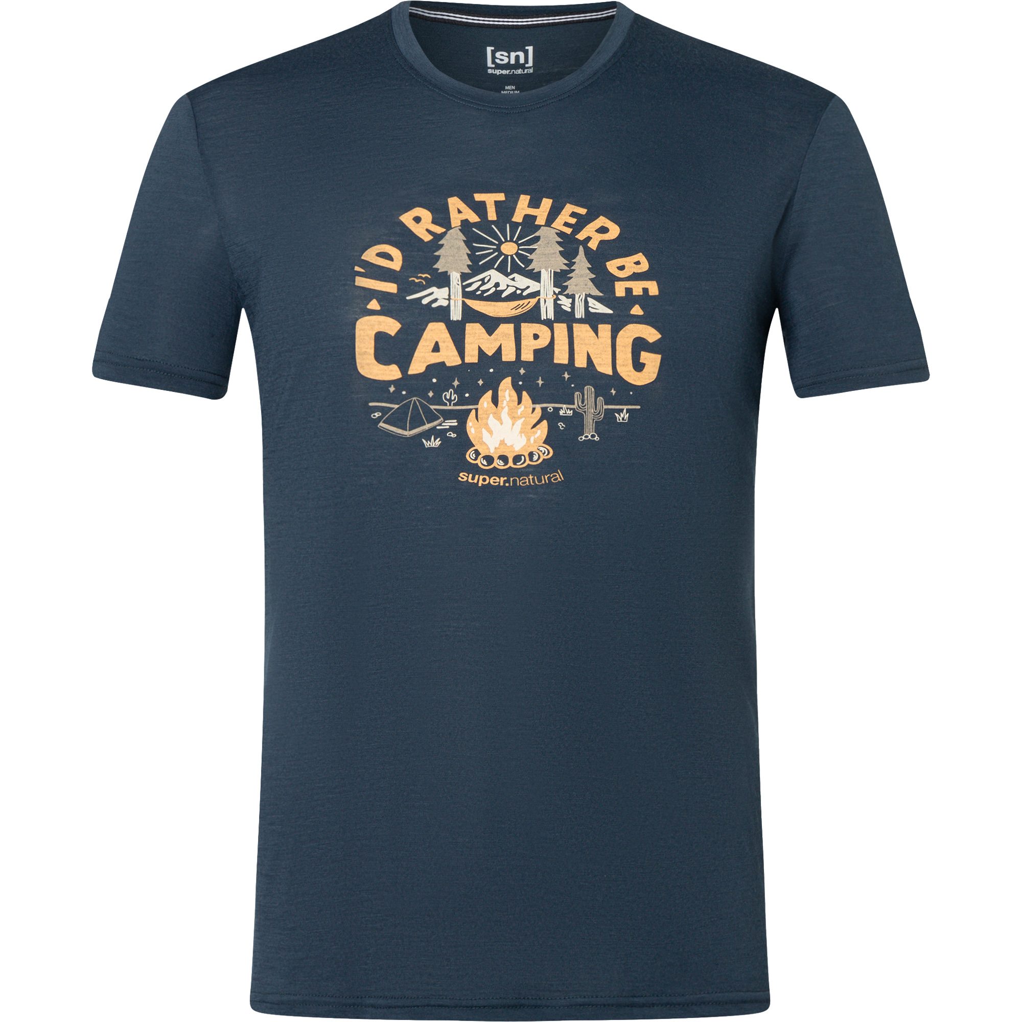 super.natural No Glamping T-Shirt Herren blueberry