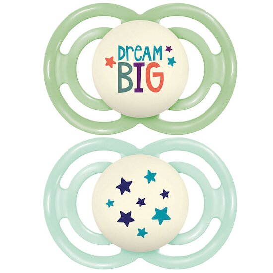 Lot de 2 Sucettes Perfect Nuit 18M+   Tendance Aléatoire        de               Mam