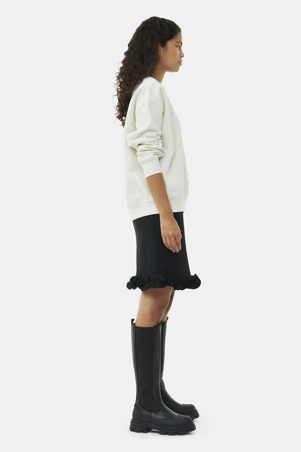 Ganni High Chelsea Boot Black Stitch Black