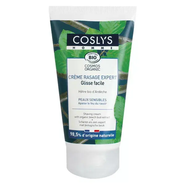 Creme de barbear orgânico Coslys Men's Expert 125ml