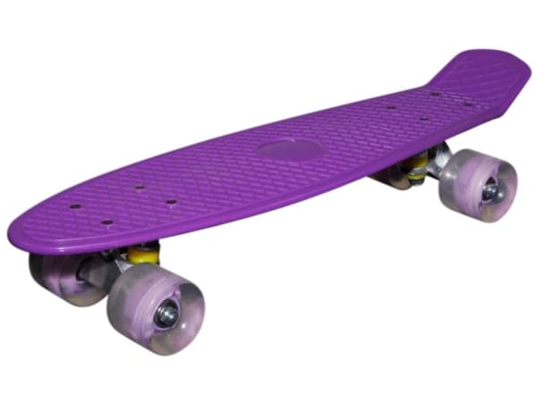 MCU-Sport LED Lilla Skateboard m/LED Lys + ABEC7