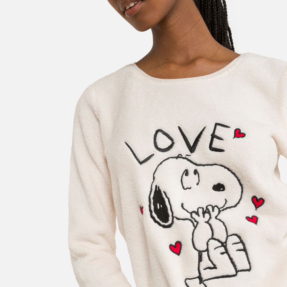 Pijama Snoopy Lange em microfibra polar Snoopy