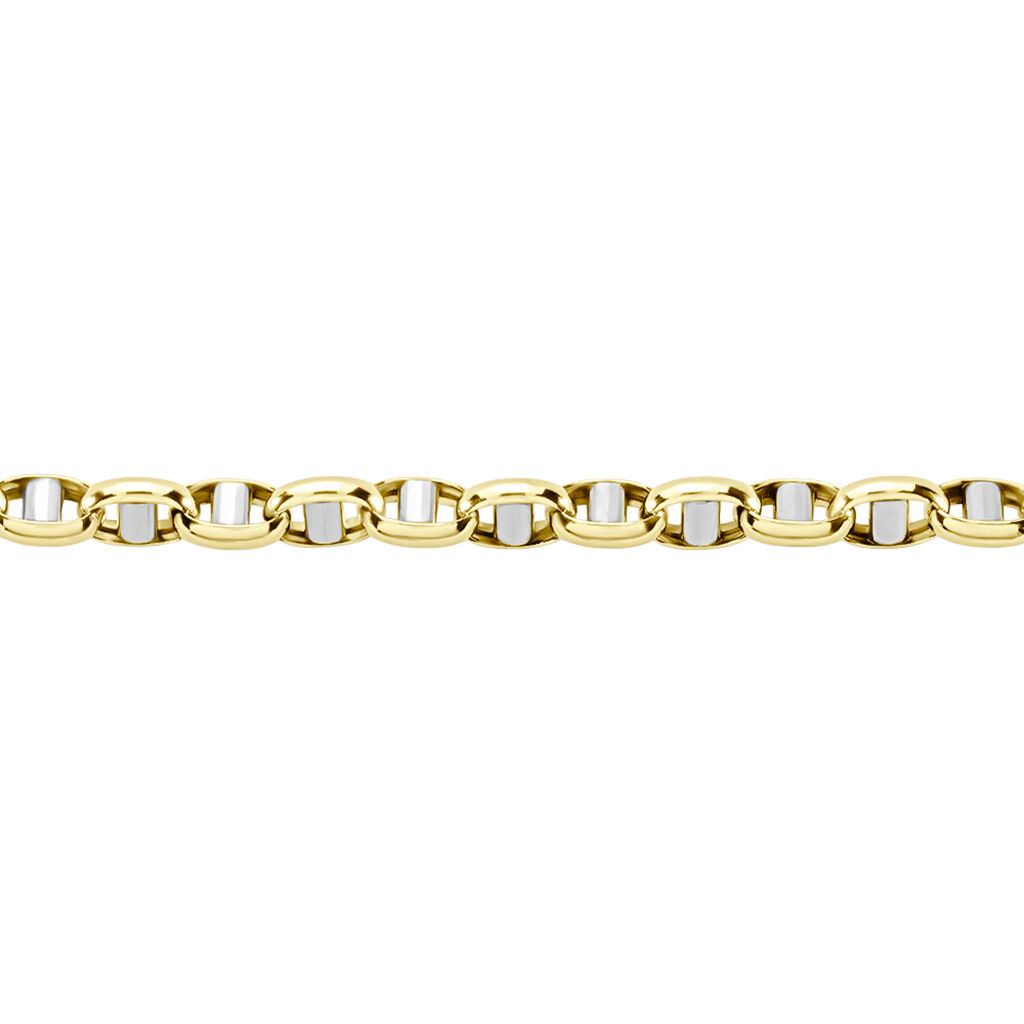 Bracelet Carlo Maille Marine Ronde Or Bicolore