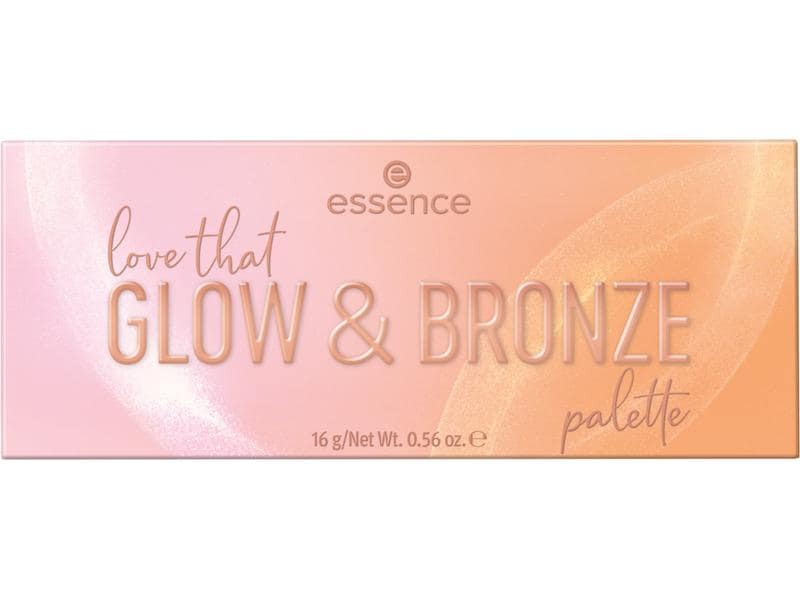 essence Love that Glow and Bronze palette love that GLOW & Hochpigmentierte Highlighter- und Bronzerpalette