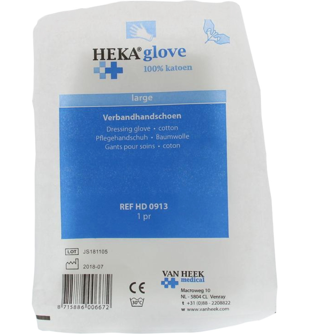 Heka Verbandhandschoen maat L (2 stuks)