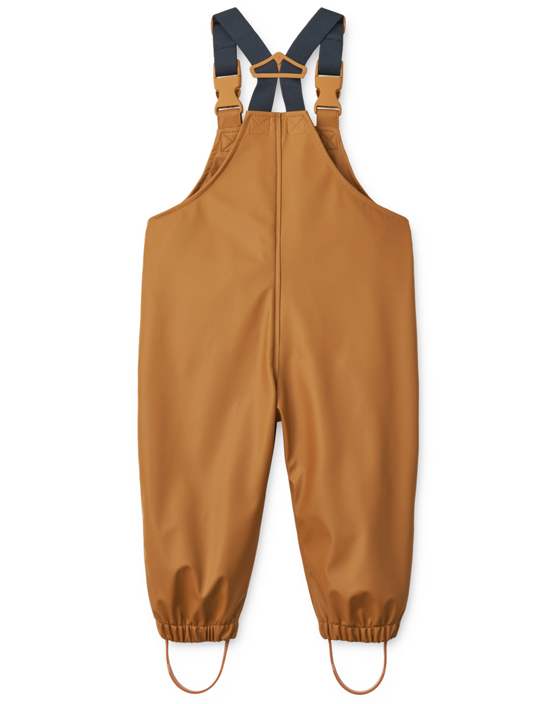 Regenhose MELODI mit Trägern in golden caramel
