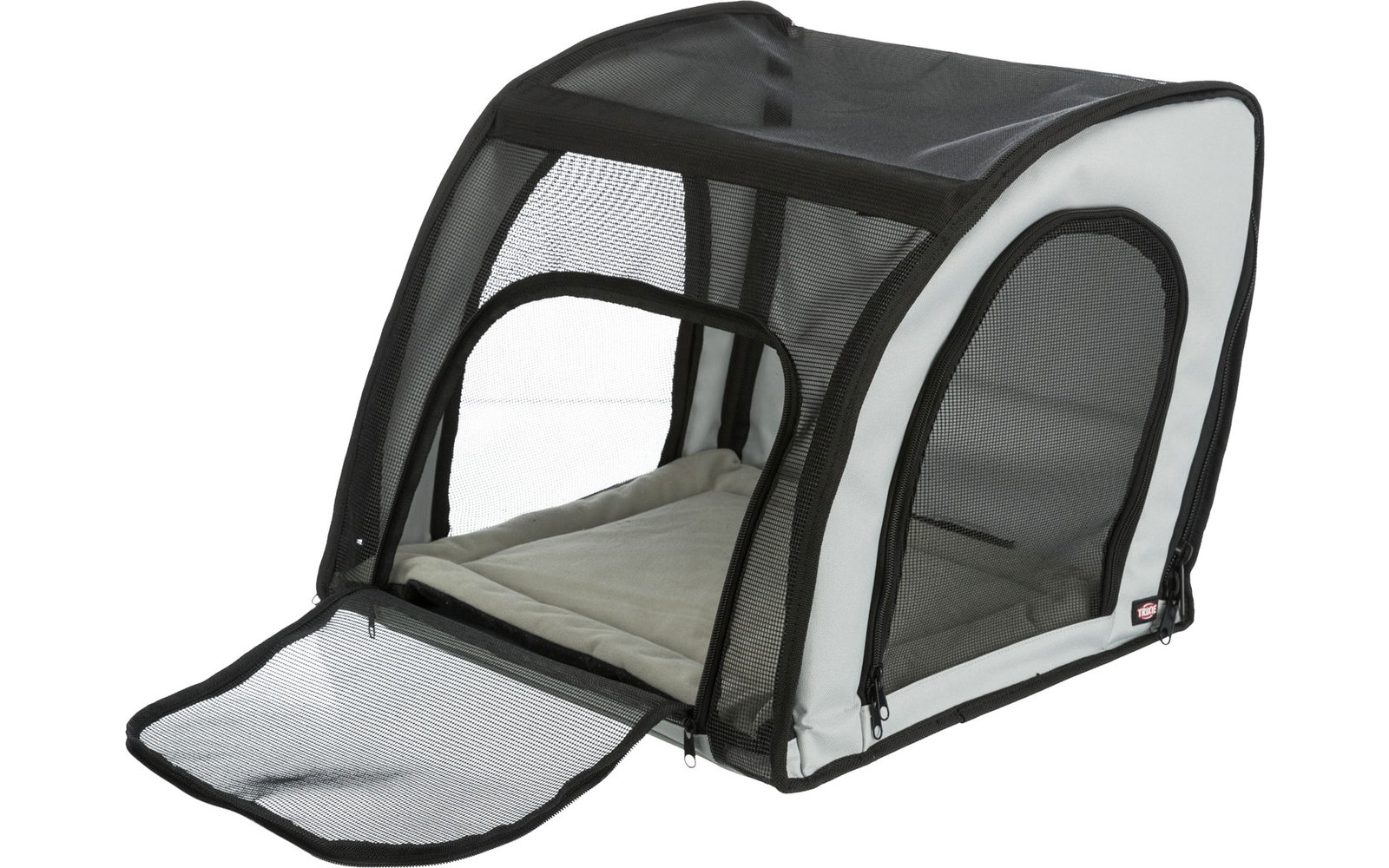 Jollypaw Hunde Autositz 44×37×40 cm grau/schwarz
