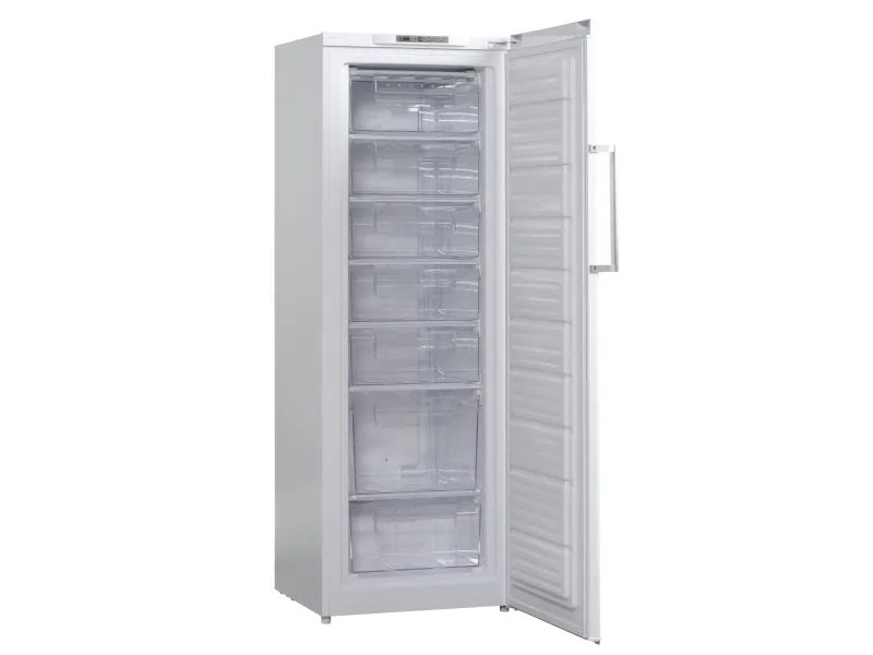 Scandomestic SFS242WE - Fryser - stående - bredde: 60 cm - dybde: 58.7 cm - højde: 171 cm - 242 liter - Klasse E - hvid