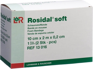 ROSIDAL soft Schaumstoffbinde 2.0mx10cmx0.2cm, 2 Stück