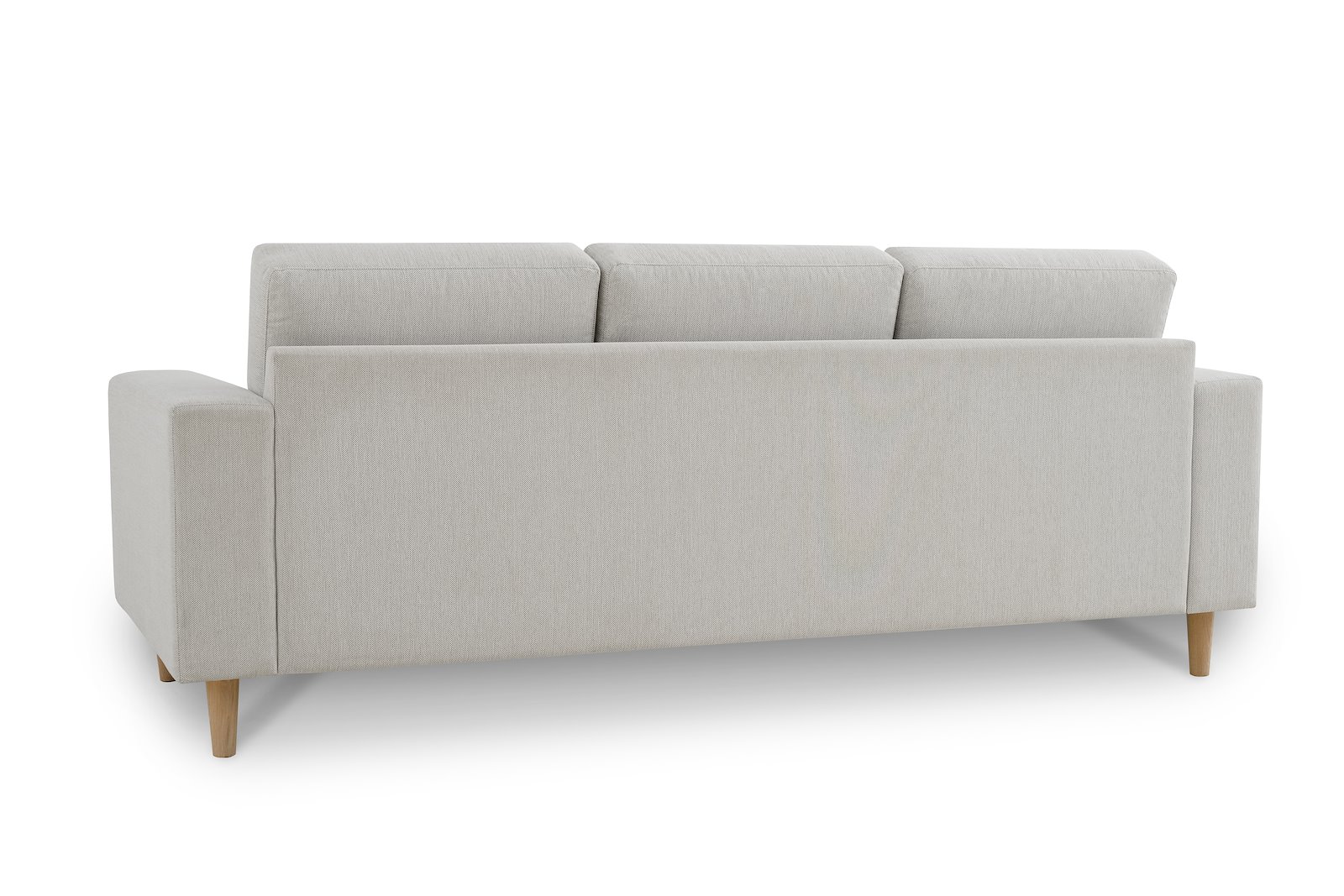Hedda sofa Tekstil Arre 8 Beige med arm F (18 cm ) og hvitoljede eikeben (1)