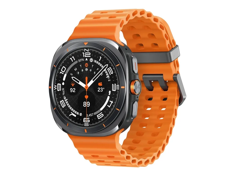 Samsung | Galaxy Watch Ultra - Titanium Gray (Orange strap)