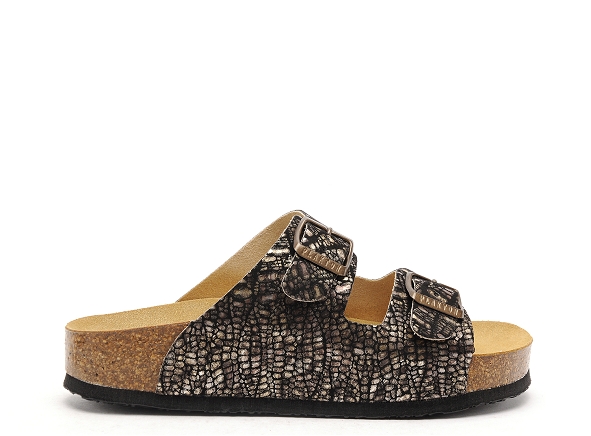 Plakton mules et sabots plats femme cp beta noir