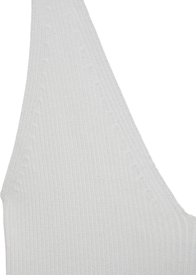 MANGO Knit strap top Light beige