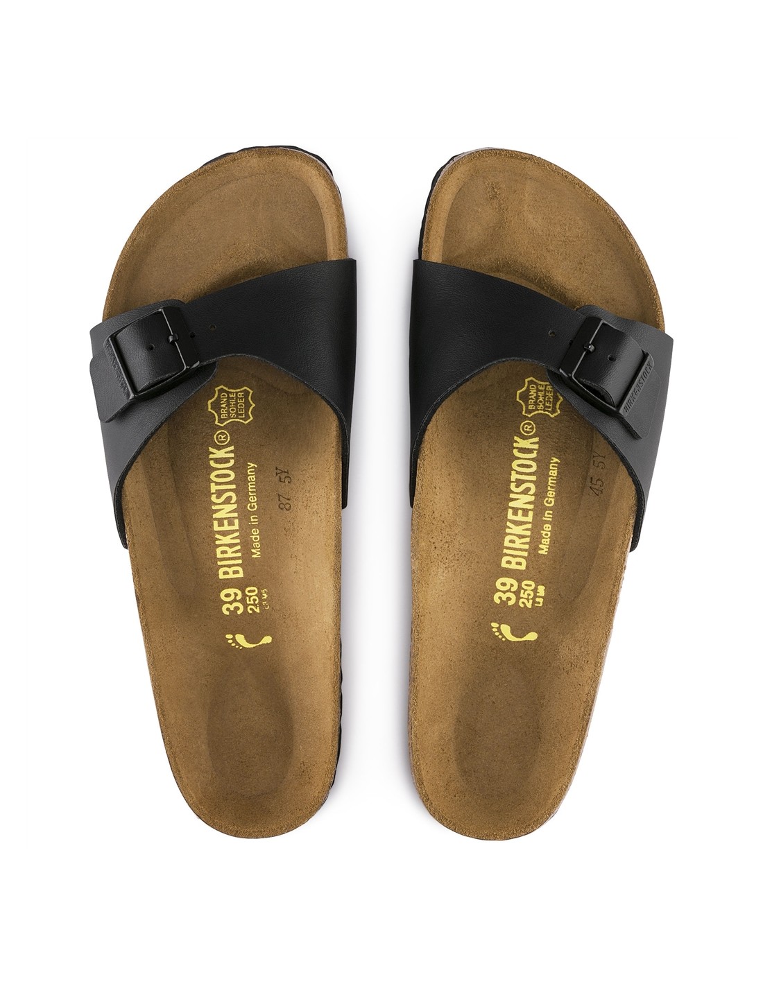 birkenstock claquettes femme madrid cuir noir