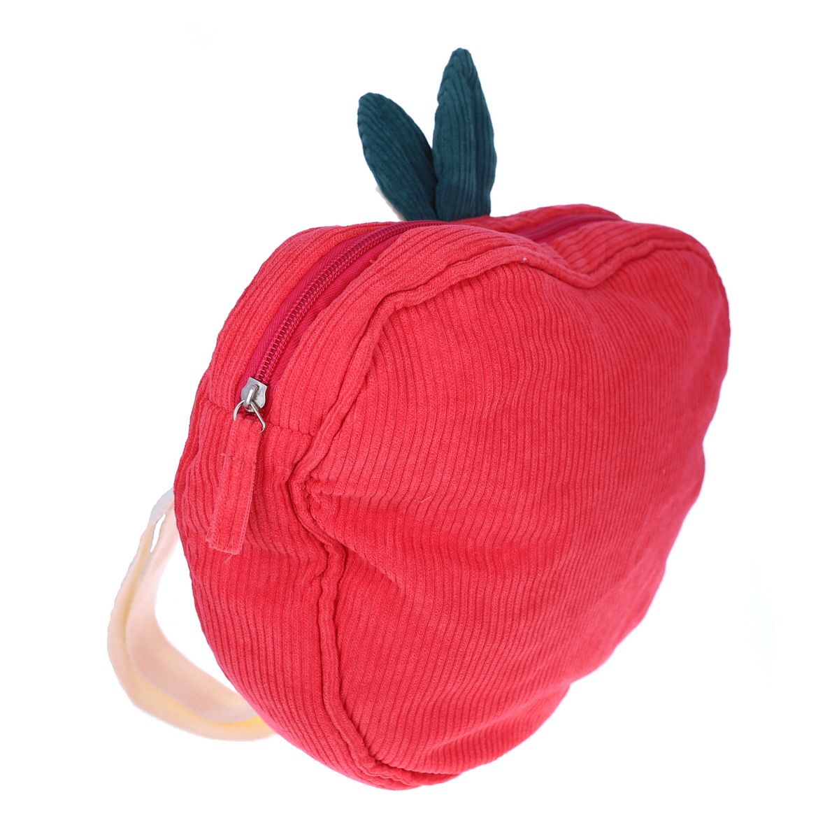 Sac à dos enfant velours pomme - Dans mon jardin Jolie saison