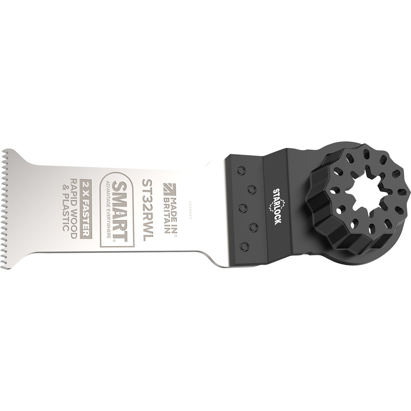 SMART Tool Long Reach Starlock-Plus invalzaagblad hout 67x32mm
