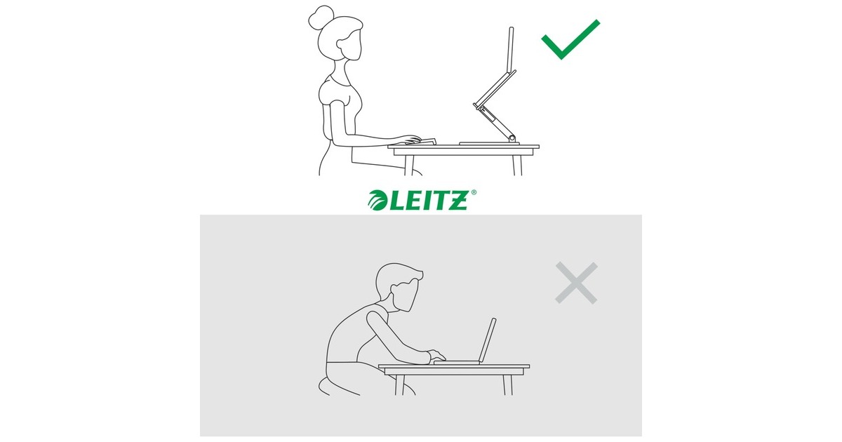 LeitzErgo Verstelbare Multi-hoek Laptopstandaard  (Wit)