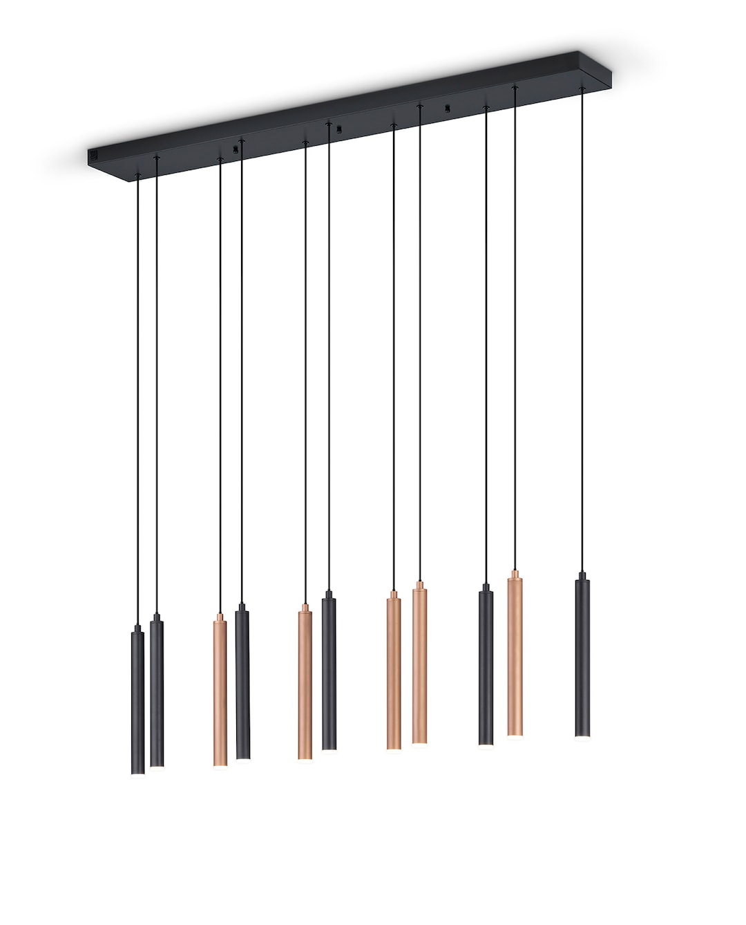 Musterring LED Balkenpendel 11-flg MR CALINA schwarz /coffee