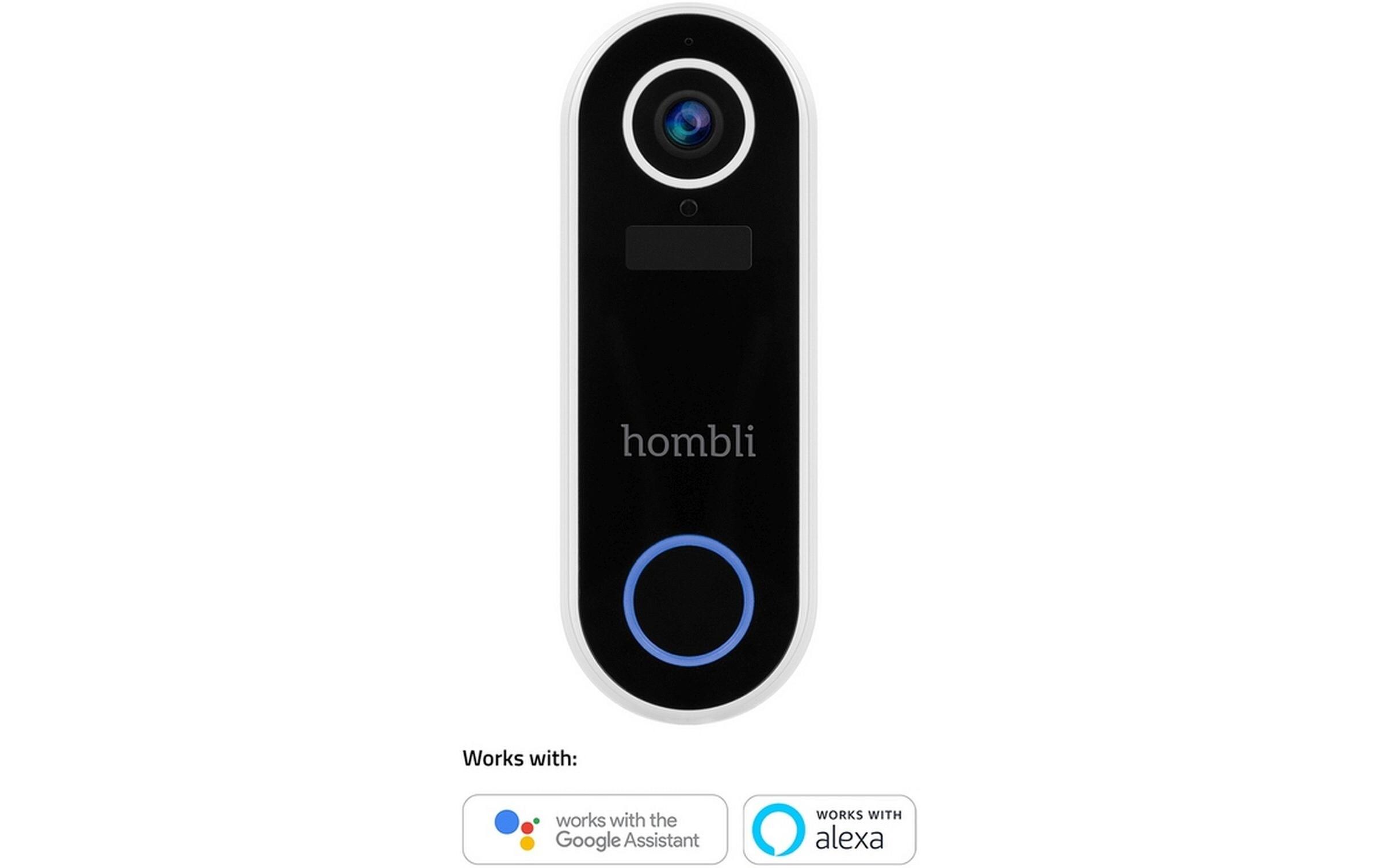 Smart Doorbell Pack, Weiss<br>Hombli Smart Doorbell 2 und Hombli Chime 2 Türgong