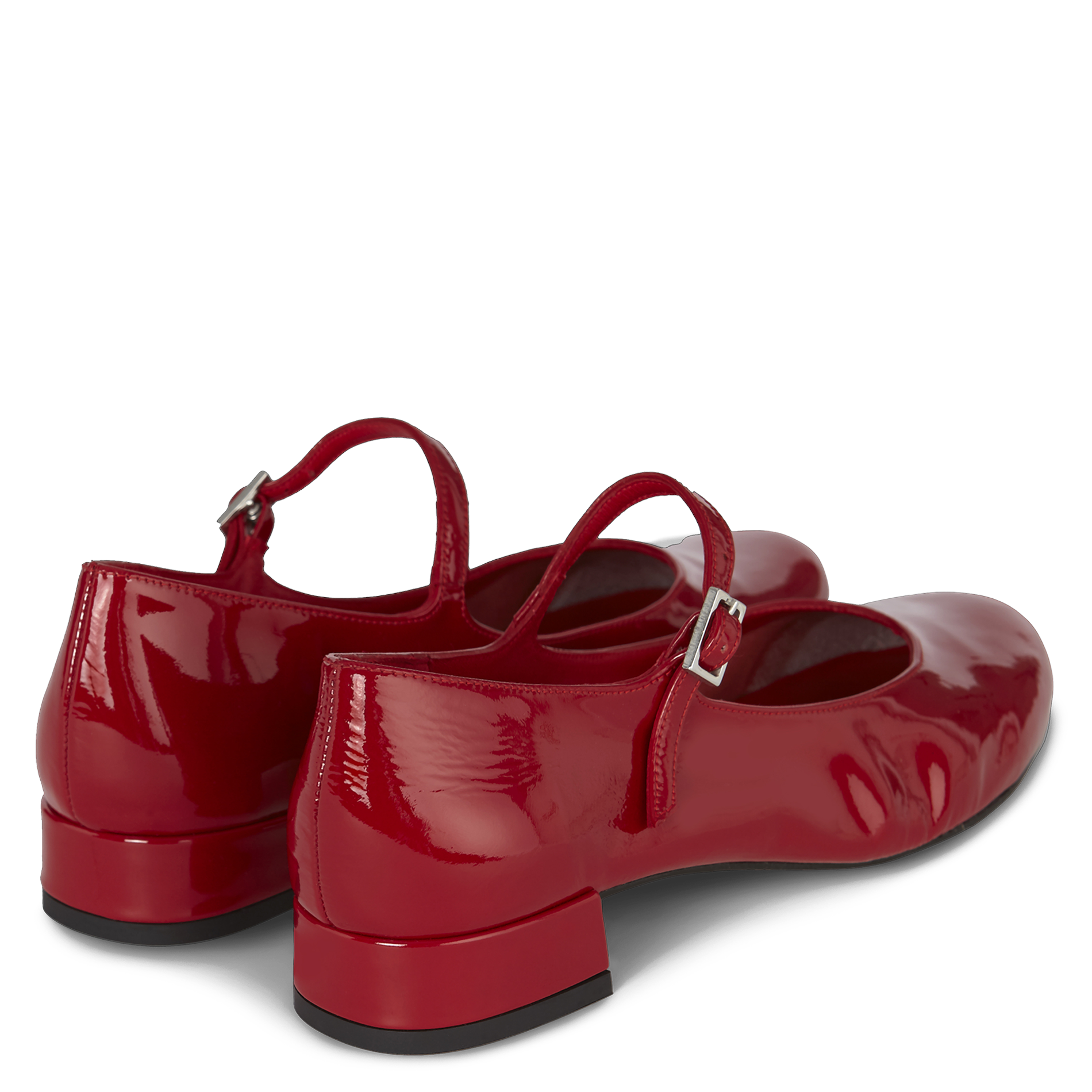 EMILIA - Ballerines en cuir | Rouge