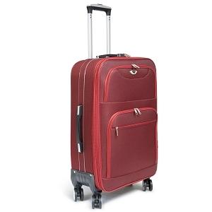 VALISE TISSU 8 ROUES ROUGE GM D.81X50X33CM