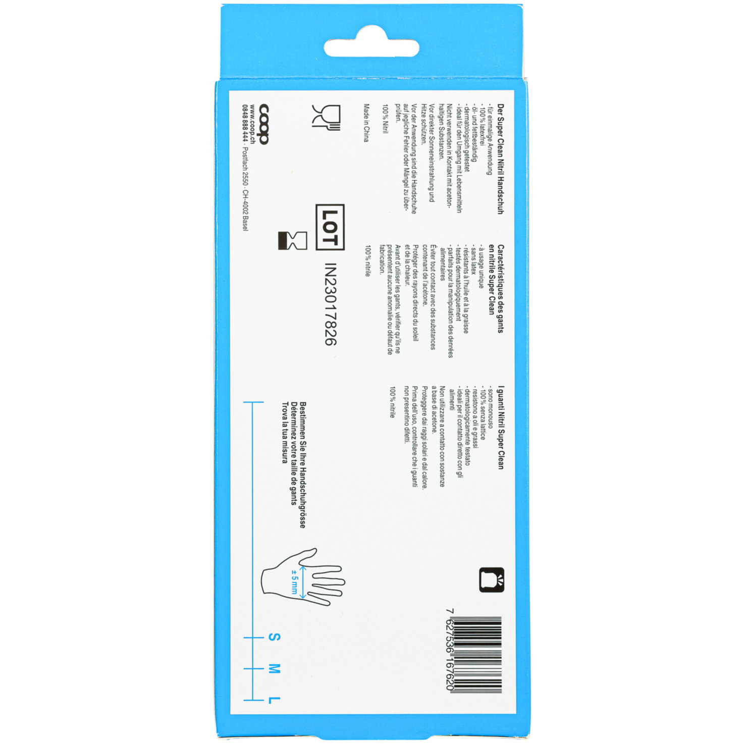 Clean Latex-Free L 50 Stück blau