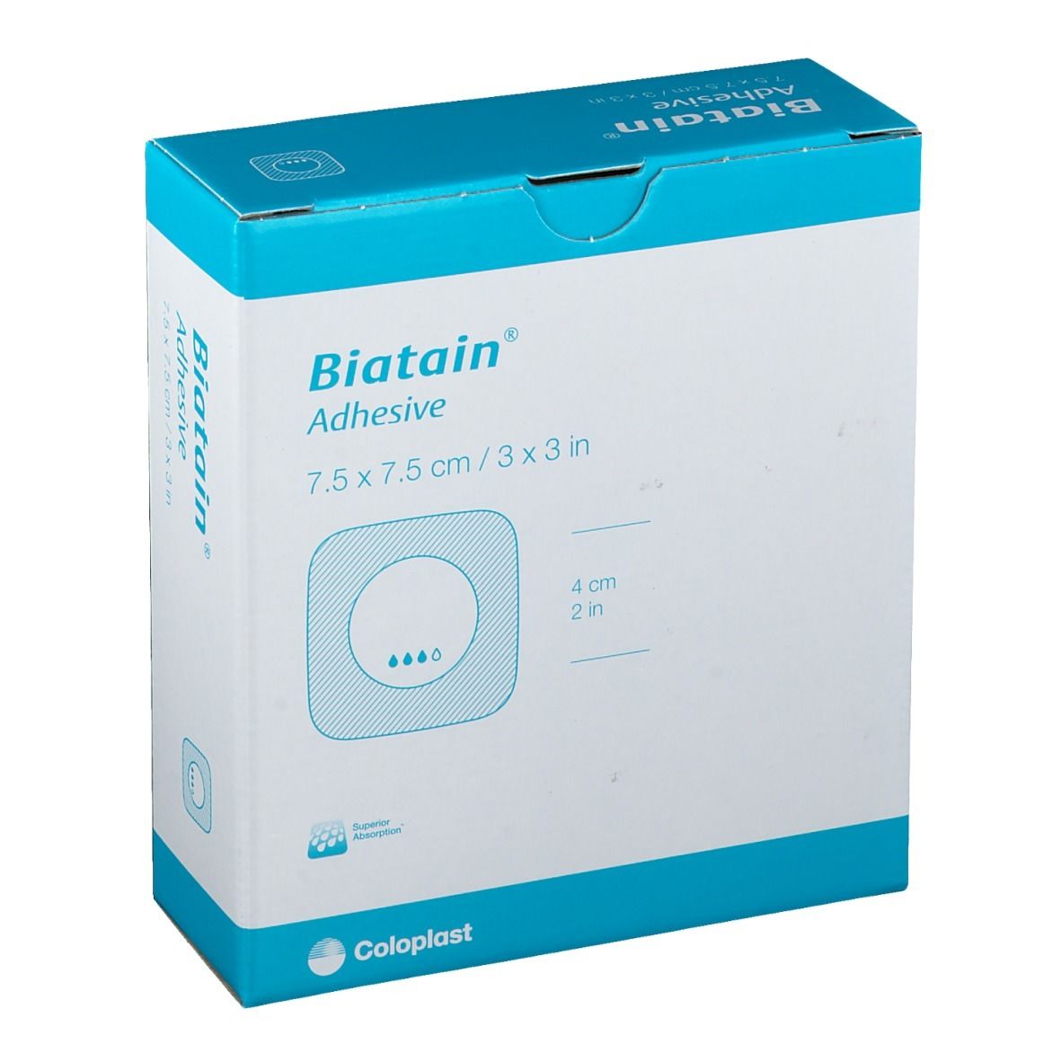 BIATAIN® Schaumverband selbst-haftend 7,5 x 7,5cm