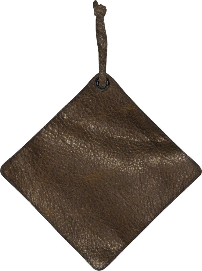 DutchDeluxes Pot Holder, Vintage Brown Leather, with smart insert Vintage brown