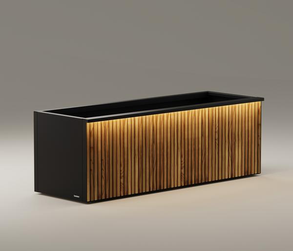 Herstera Metall-Pflanzkasten Deco Planter LED,