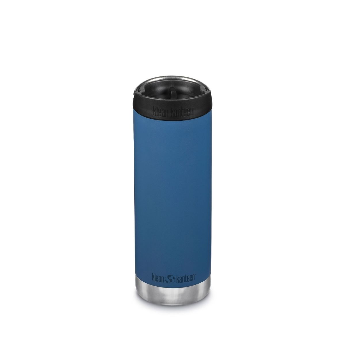 Garrafa térmica isolada Klean Kanteen Tkwide de 473 ml com tampa para café.