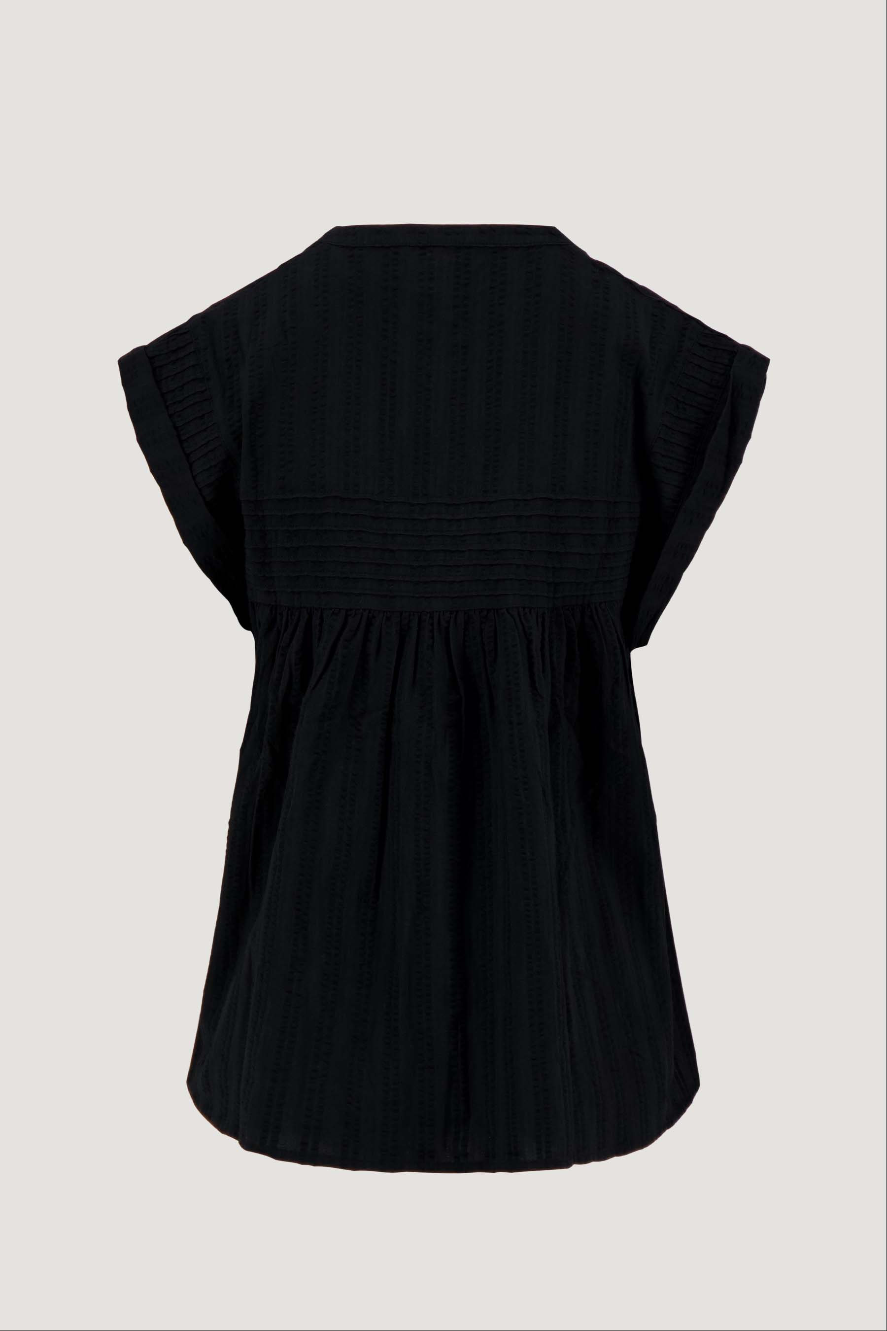 voile blouse met structuur streep
