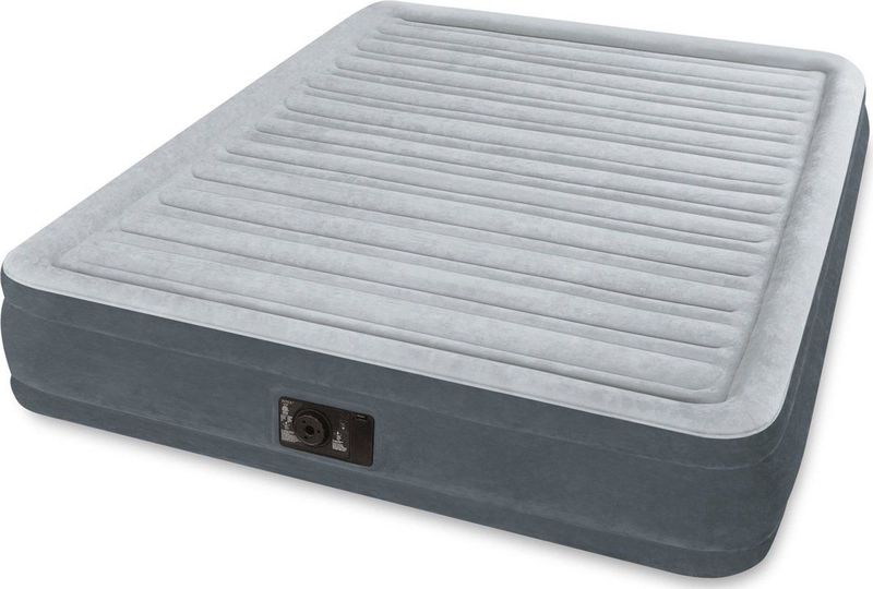 INTEX - Comfort Plus - Opblaasmatras - Zwart - Polyester