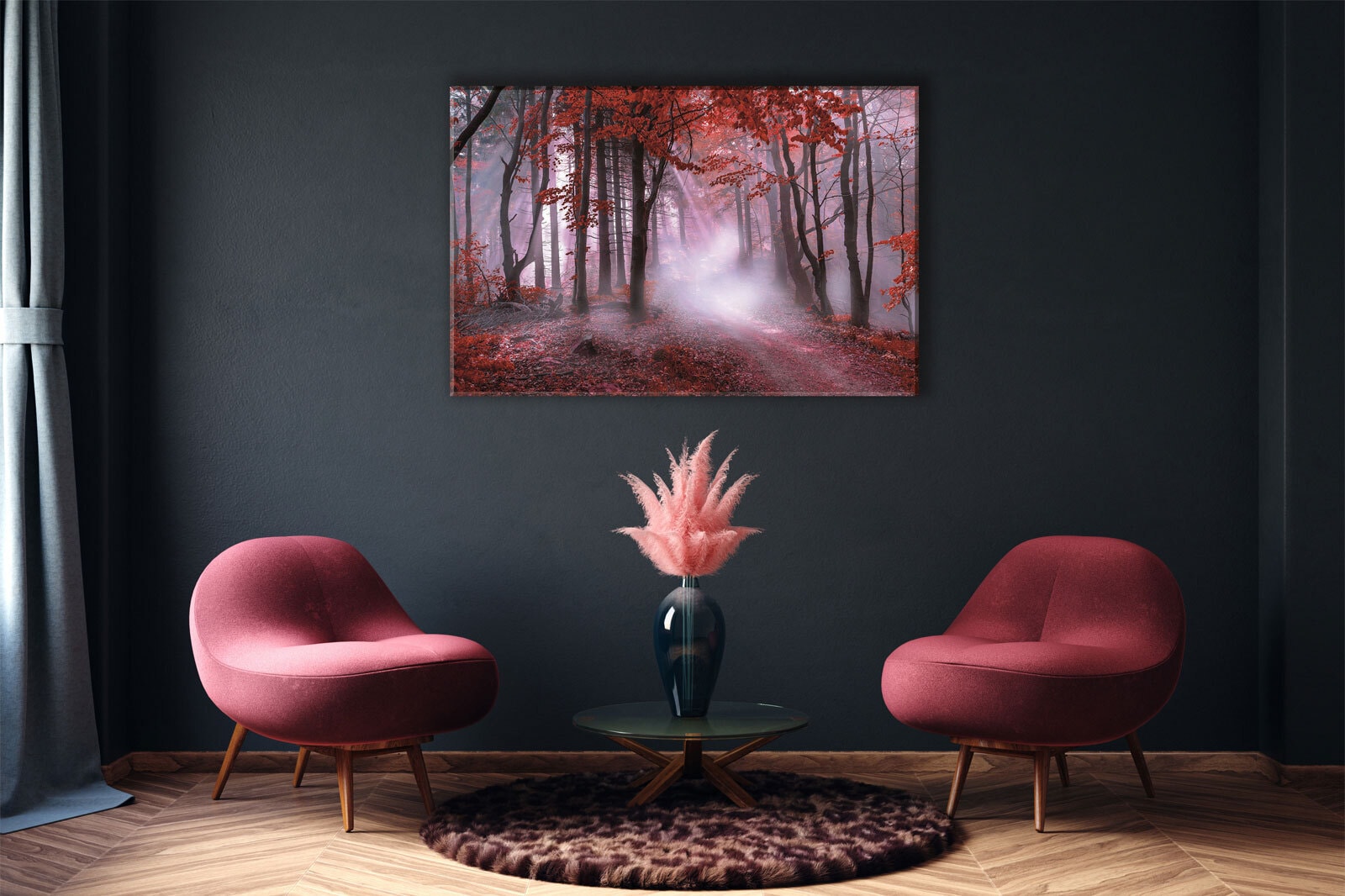 Keilrahmen mystischer Wald 118 x 78