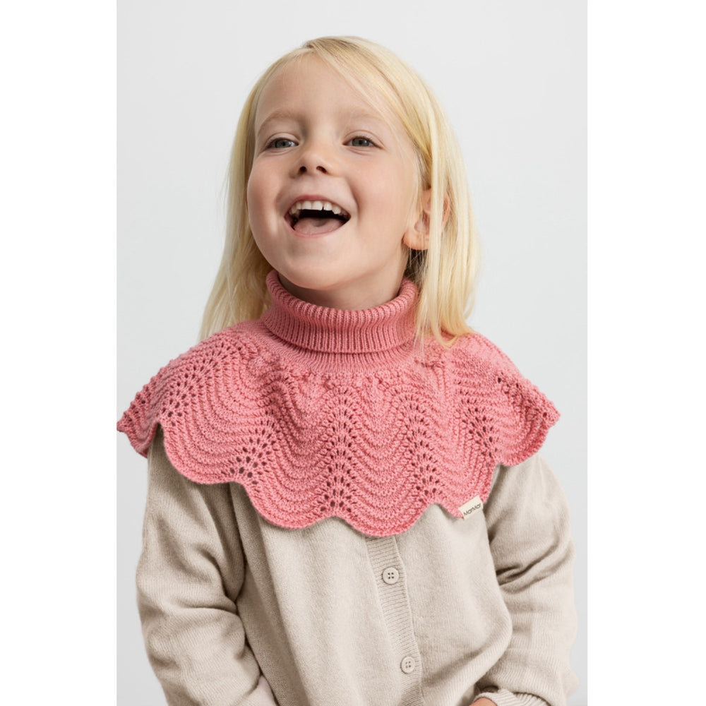 Køb MarMar Light Cotton Wool Lace Raspberry Alani Strikket Halsedisse