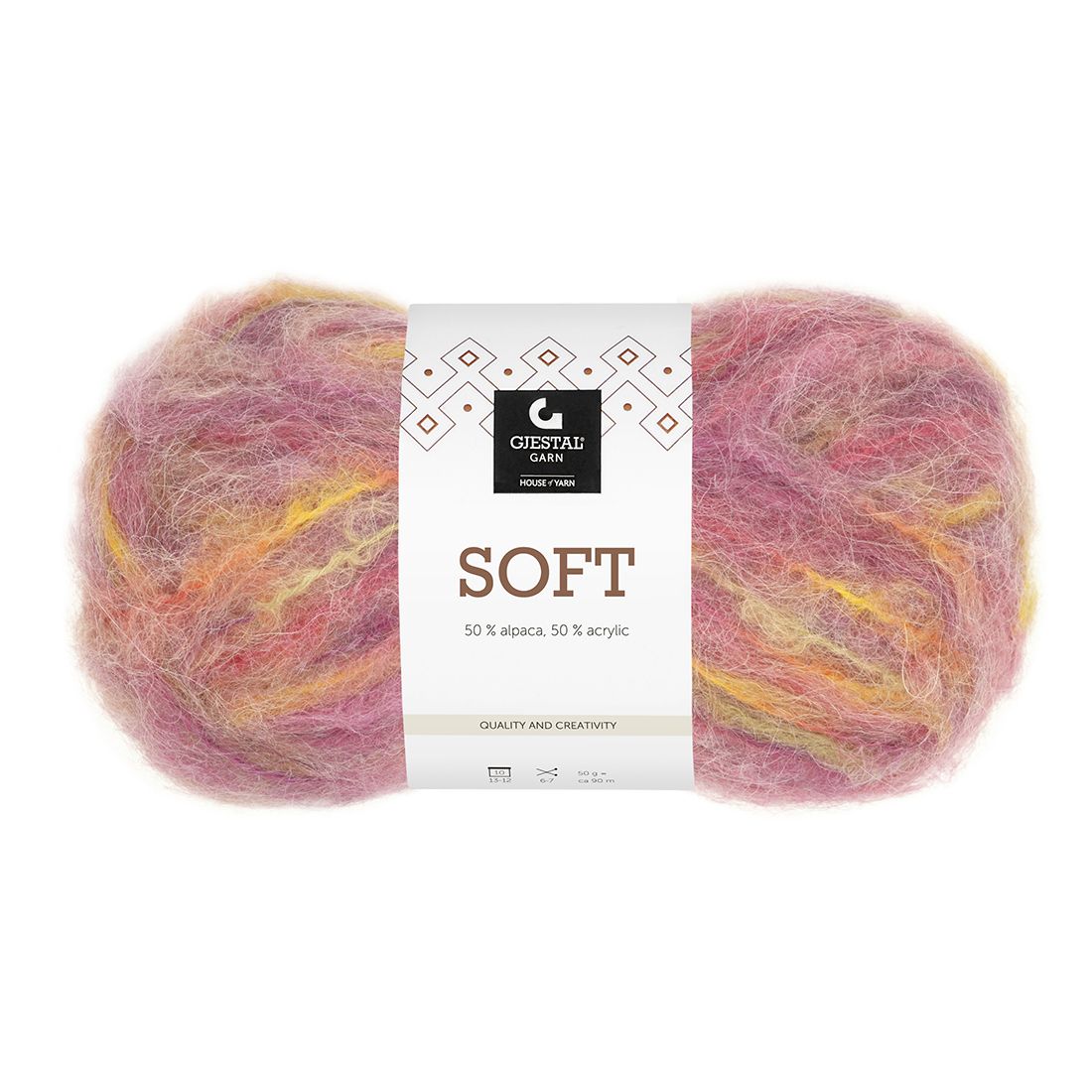 Soft flerfarget garnnøste