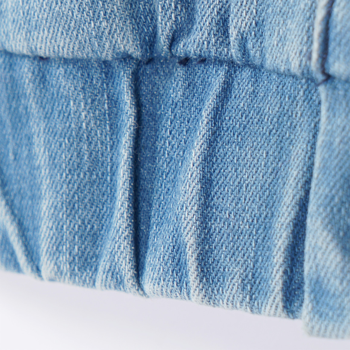 Topomini Baby Jeansjacke mit Sweat-Einsätzen blau / hellgrau