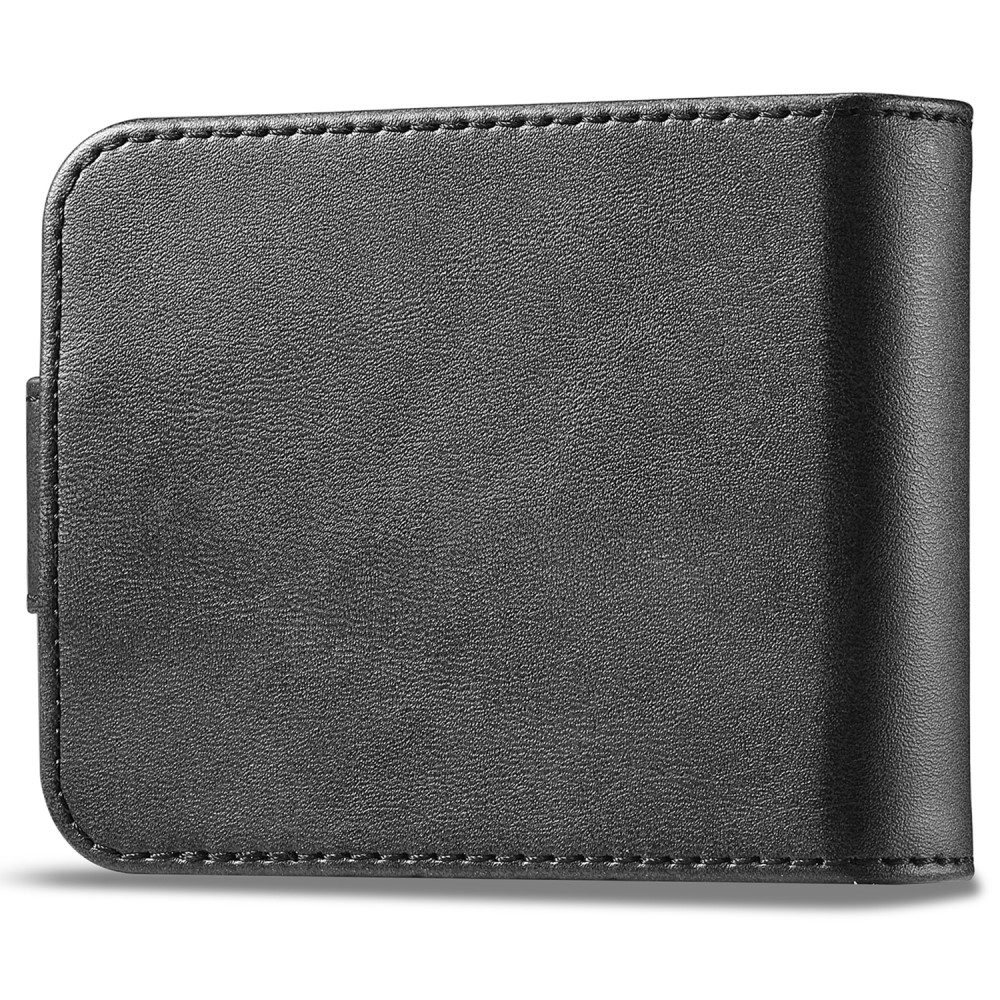 Samsung Galaxy Z Flip7 FE / Z Flip6 Vintage Leder Tasche Flip Cover - Schwarz