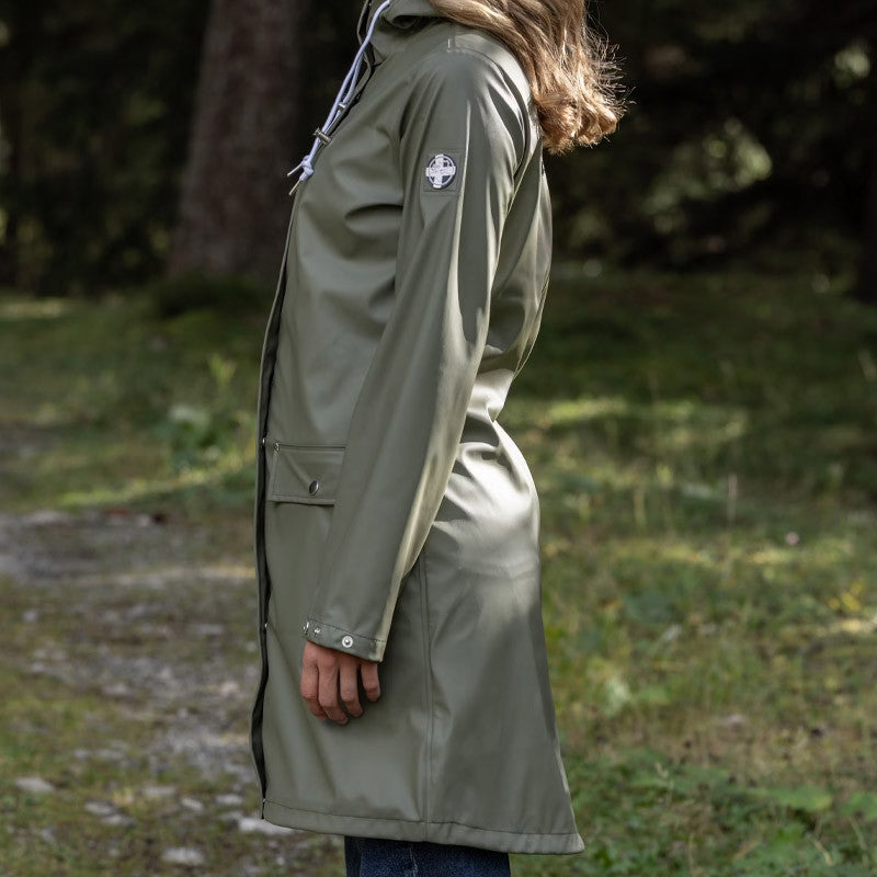Frauen Regenmantel Kiara deep lichen green