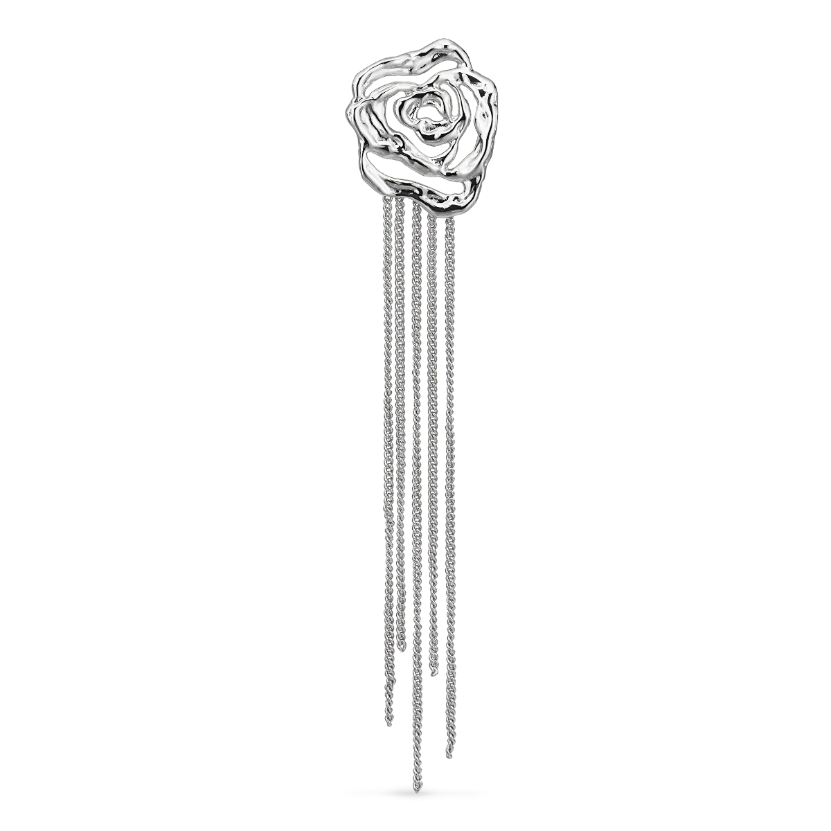 Jane Kønig Rose Chain Earring solv