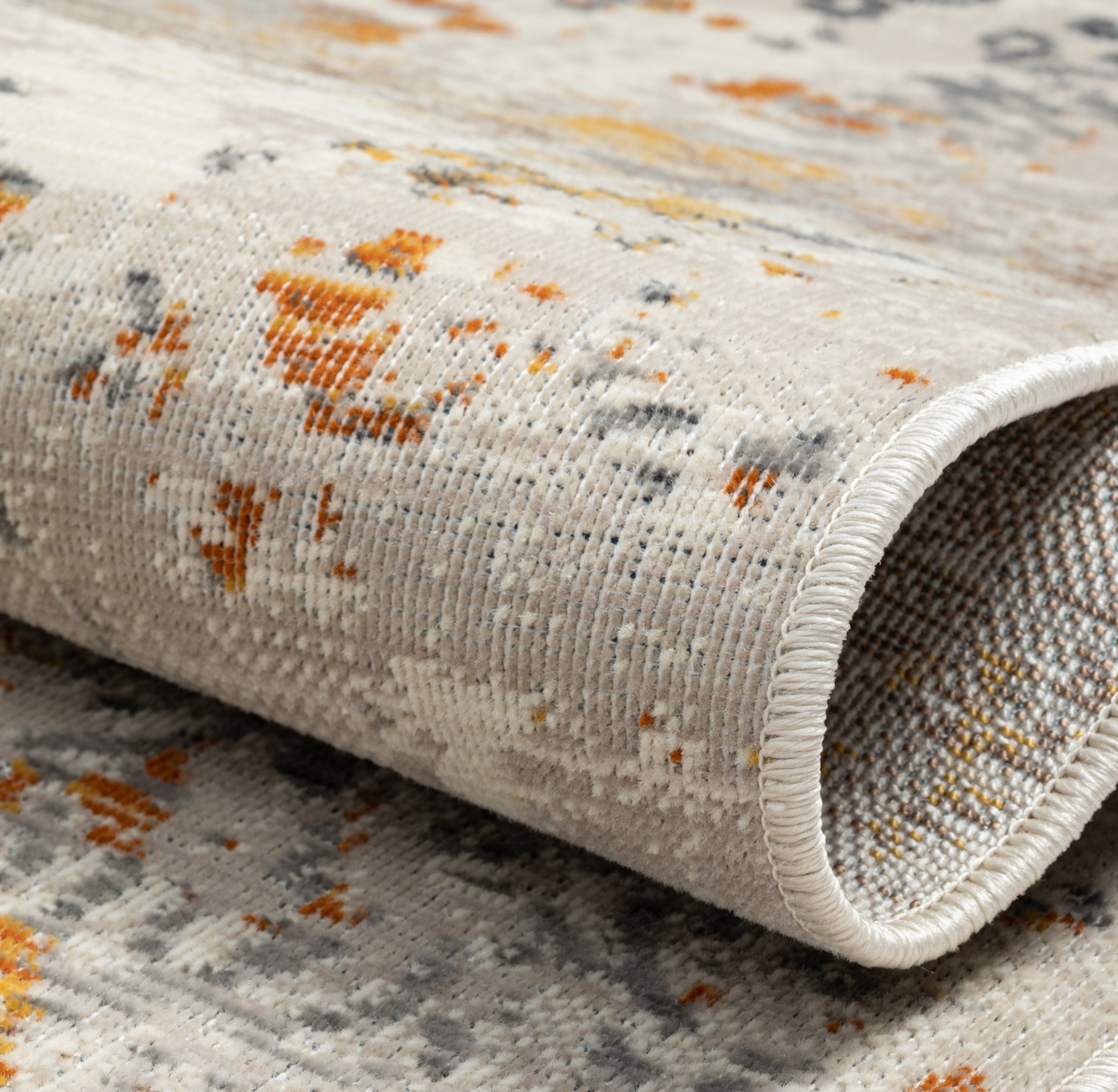 Teppich AURORA 2 - anthrazit-orange-grau - 170x240 cm