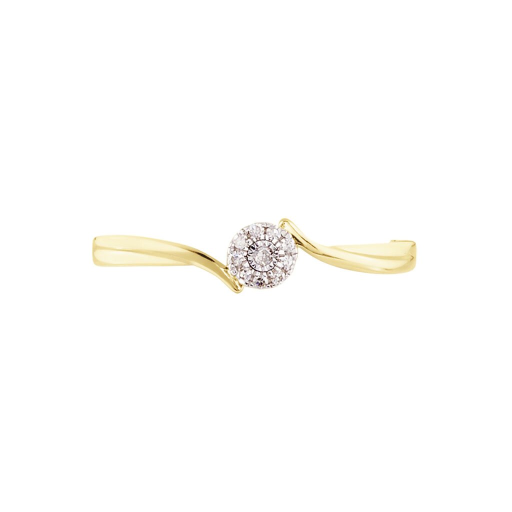 Bague Or Jaune Cerisette Diamant