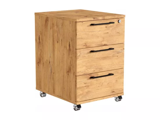 Conteneur de bureau mobile avec tiroirs sur roulettes Lancelot