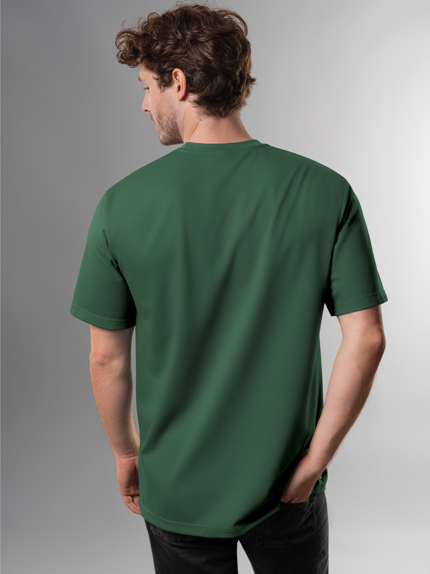 T-Shirt in Piqué-Qualität Efeu