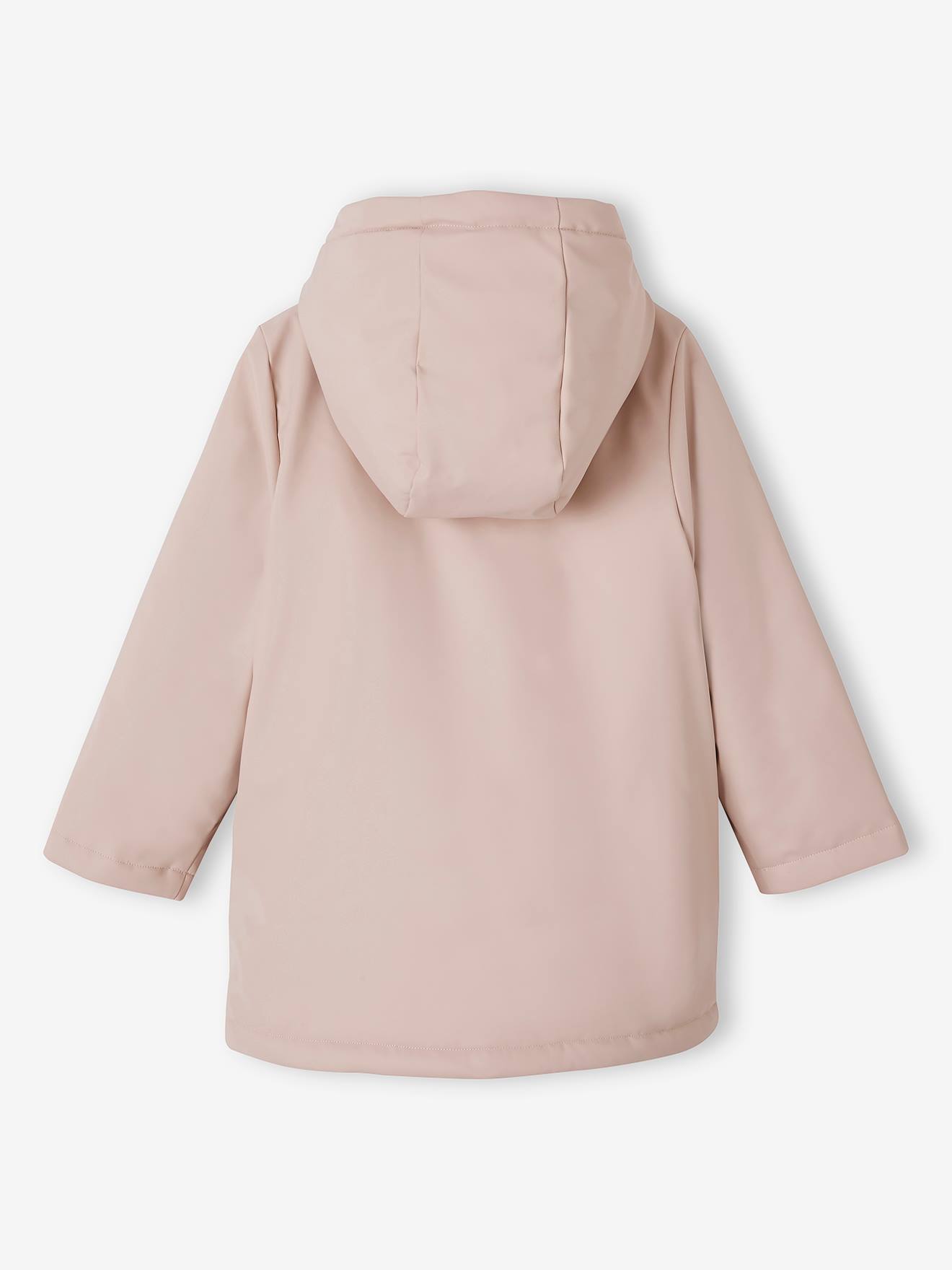 Capa de chuva forrada com sherpa e estampa de líquen para meninas