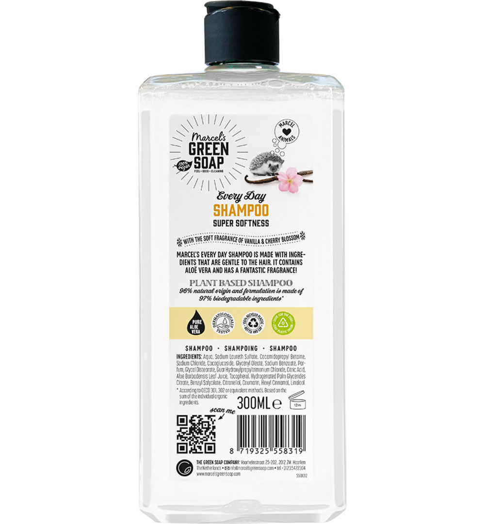 Marcel’s Green Soap Every Day Shampoo Vanilla & Cherry Blossom (300 ml)