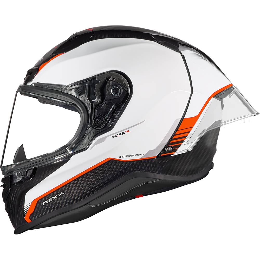Nexx - Casque X.R3R Carbon Blanc / Noir / Rouge