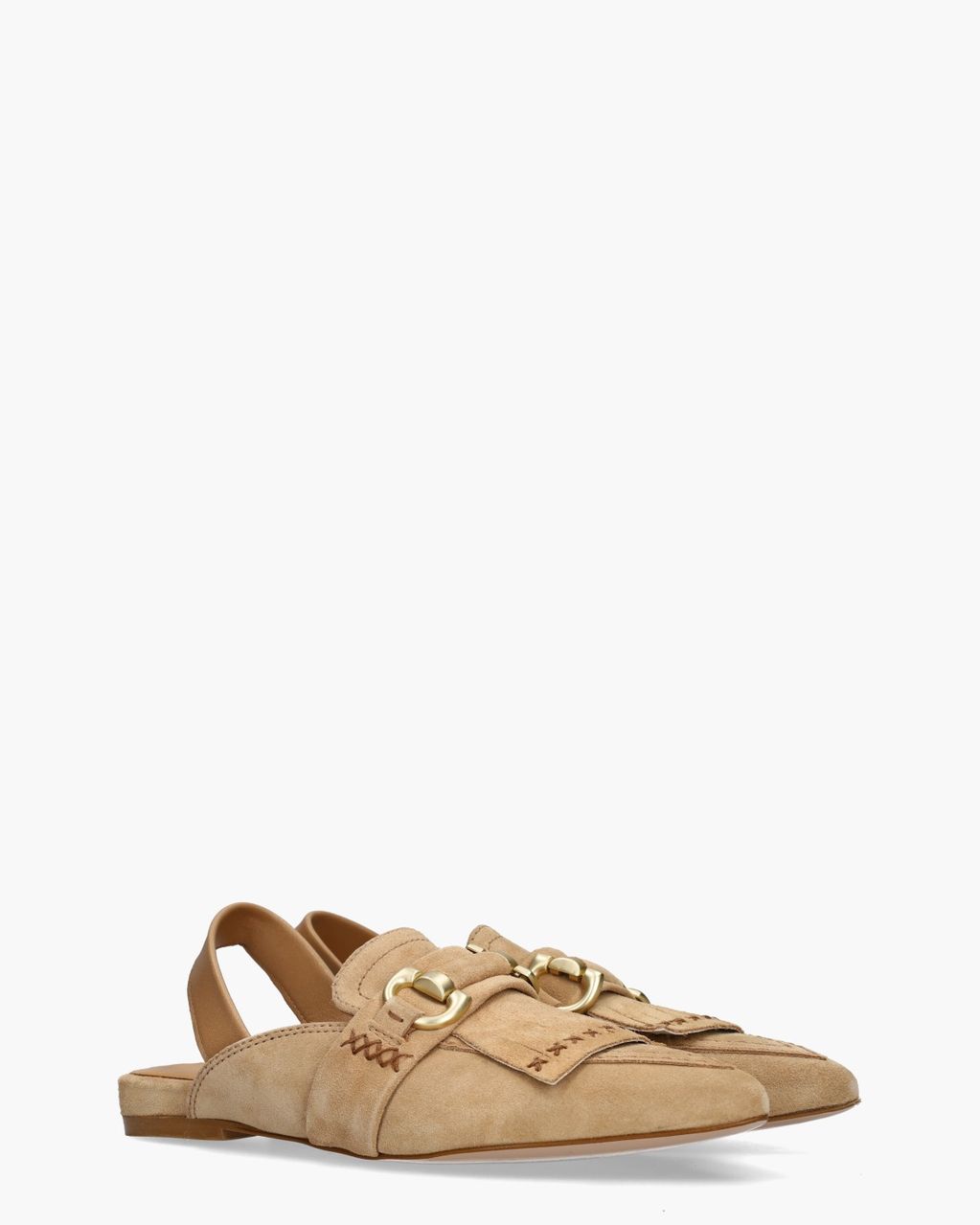 Gioia Zenne Lichtbruin Dames Slingbackloafers